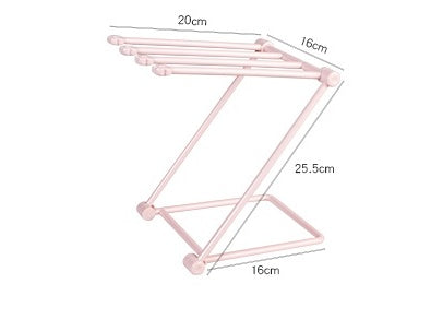 Foldable Dishcloth & Towel Rack Punch-Free Kitchen Organizer Shelf (Space-Saving Design)