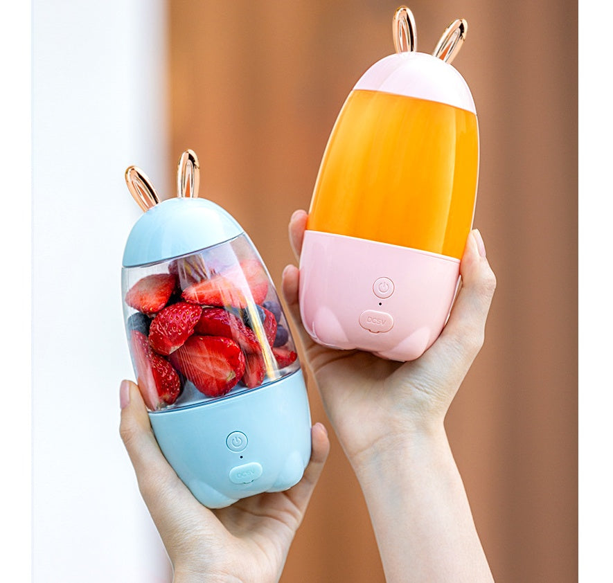 Portable Electric Juicer Cup A8 Rechargeable Mini Juice Blender 1500mAh for Home, Travel & Smoothies